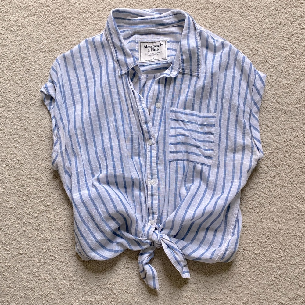Abercrombie & Fitch striped button down top